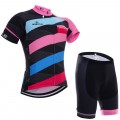 Ensemble cuissard vélo et maillot cyclisme femme Racing Team 