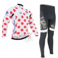 Ensemble cuissard vélo et maillot cyclisme hiver thermique Tour de France