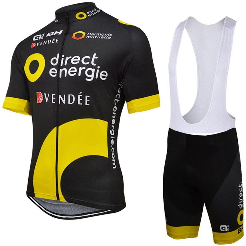 Ensemble cuissard velo et maillot cyclisme equipe pro Direct Energie Ale Tenuevelo