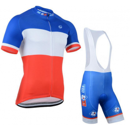 Ensemble cuissard vélo et maillot cyclisme équipe pro FDJ