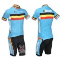 Ensemble cuissard vélo et maillot cyclisme équipe pro Belgique