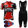 Ensemble cuissard vélo et maillot cyclisme équipe pro BMC Suisse gold