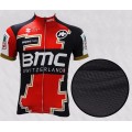 Ensemble cuissard vélo et maillot cyclisme équipe pro BMC Suisse gold