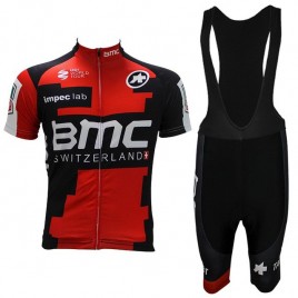 Ensemble cuissard vélo et maillot cyclisme équipe pro BMC Suisse