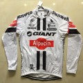 Ensemble cuissard vélo et maillot cyclisme hiver équipe pro Giant