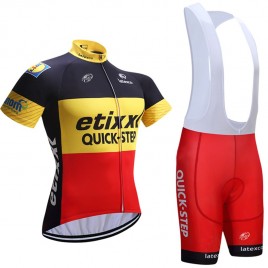 Ensemble cuissard vélo et maillot cyclisme équipe pro Etixx Quick-Step