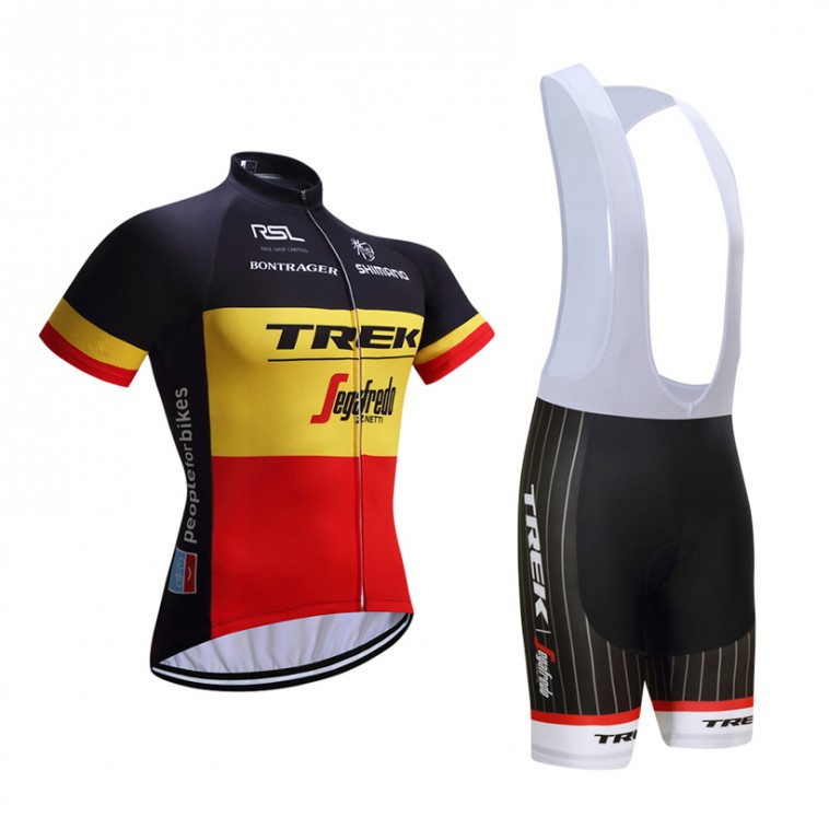 Ensemble cuissard vélo et maillot cyclisme équipe pro Trek Segafredo