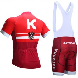 Ensemble cuissard vélo et maillot cyclisme équipe pro Katusha