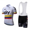 Ensemble cuissard vélo et maillot cyclisme équipe pro SKY Colombie