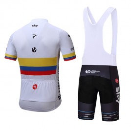 Ensemble cuissard vélo et maillot cyclisme équipe pro SKY Colombie