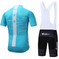 Ensemble cuissard vélo et maillot cyclisme équipe pro SKY Bleu