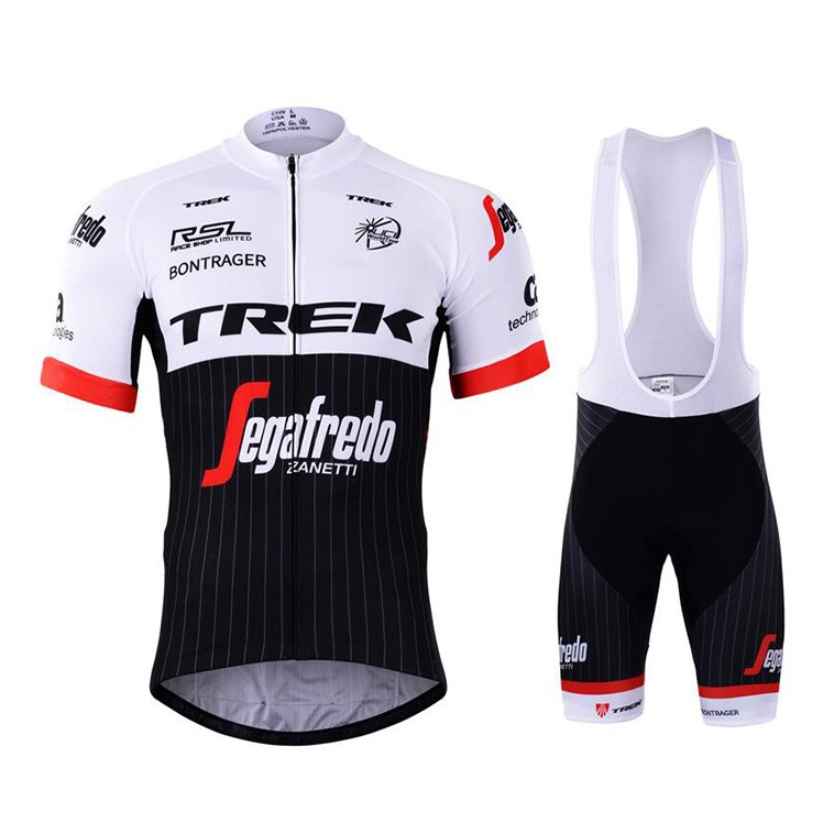 Ensemble cuissard vélo et maillot cyclisme équipe pro Trek Segafredo 2017