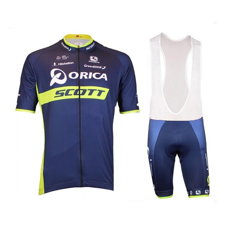 Ensemble cuissard vélo et maillot cyclisme équipe pro Orica Scott 2017