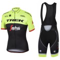 Ensemble cuissard vélo et maillot cyclisme équipe pro Trek Segafredo jaune