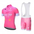 Ensemble cuissard vélo et maillot cyclisme équipe pro Quick Step rose