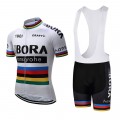 Ensemble cuissard vélo et maillot cyclisme équipe pro Bora Hansgrohe Craft blanc