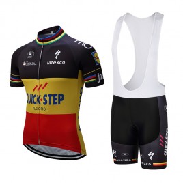 Ensemble cuissard vélo et maillot cyclisme équipe pro Quick Step Floors