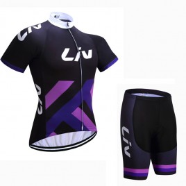 Ensemble cuissard vélo et maillot cyclisme femme Liv