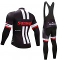 Ensemble cuissard vélo et maillot cyclisme hiver équipe pro Sunweb Giant 2017