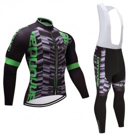 Ensemble cuissard vélo et maillot cyclisme hiver équipe pro Cannondale