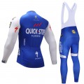 Ensemble cuissard vélo et maillot cyclisme hiver équipe pro Quick Step Floors