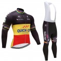 Ensemble cuissard vélo et maillot cyclisme hiver équipe pro Quick-Step 2017