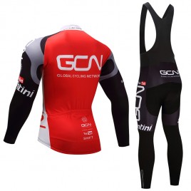 Ensemble cuissard vélo et maillot cyclisme hiver équipe pro GCN