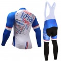 Ensemble cuissard vélo et maillot cyclisme hiver pro FRANCE