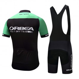 Ensemble cuissard vélo et maillot cyclisme pro Orbea Orca vert