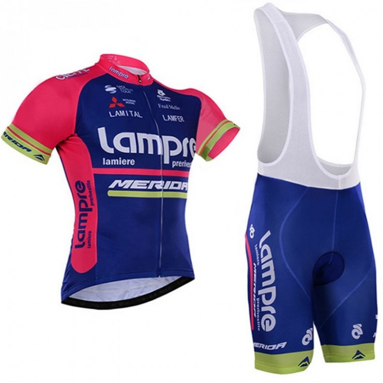 Ensemble cuissard vélo et maillot cyclisme équipe pro Lampre Merida