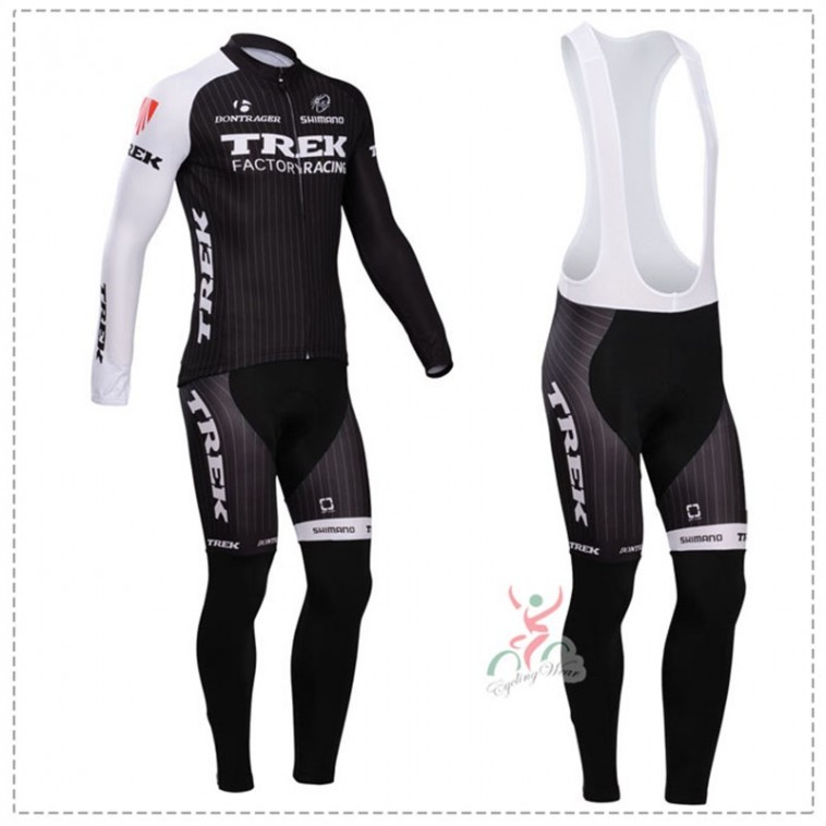 Ensemble cuissard vélo et maillot cyclisme hiver équipe pro Trek Factory  Racing