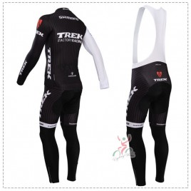 Ensemble cuissard vélo et maillot cyclisme hiver équipe pro Trek Factory Racing