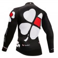 Ensemble cuissard vélo et maillot cyclisme hiver thermique équipe pro FDJ