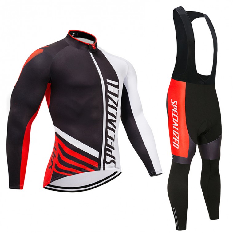 Ensemble cuissard vélo et maillot cyclisme hiver pro Specialized