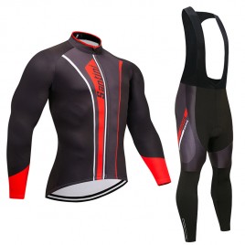 Ensemble cuissard vélo et maillot cyclisme hiver pro Santini Vega