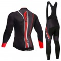 Ensemble cuissard vélo et maillot cyclisme hiver pro Santini Vega