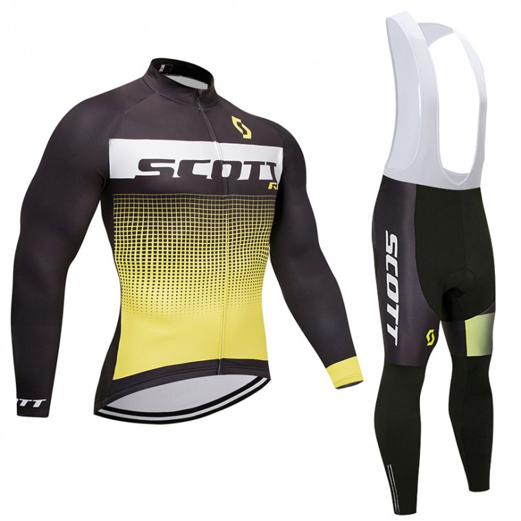 Ensemble cuissard vélo et maillot cyclisme hiver SCOTT RC pro 2017