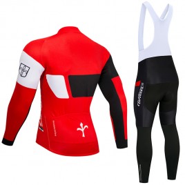 Ensemble cuissard vélo et maillot cyclisme hiver équipe pro Wilier Team.16