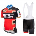 Ensemble cuissard vélo et maillot cyclisme équipe pro BMC Gold 2018