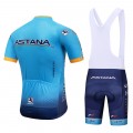 Ensemble cuissard vélo et maillot cyclisme équipe pro Astana 2018