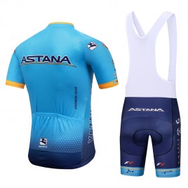 Ensemble cuissard vélo et maillot cyclisme équipe pro Astana 2018