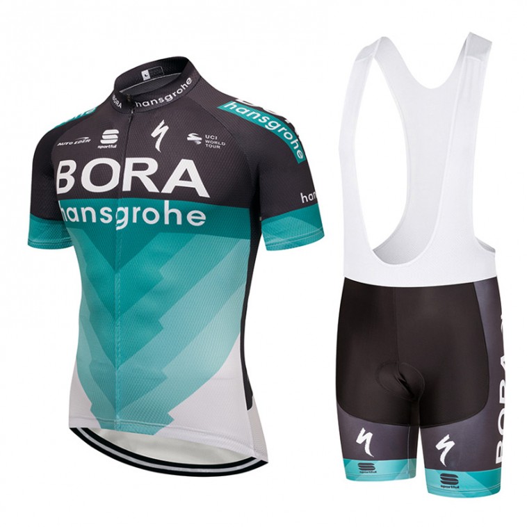 Ensemble cuissard vélo et maillot cyclisme équipe pro Bora Hansgrohe 2018