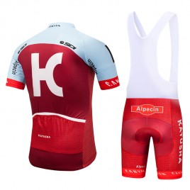 Ensemble cuissard vélo et maillot cyclisme équipe pro Katusha 2018