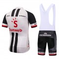 Ensemble cuissard vélo et maillot cyclisme équipe pro Sunweb Giant 2018