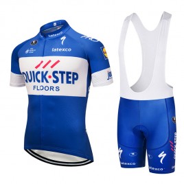 Ensemble cuissard vélo et maillot cyclisme équipe pro Quick Step 2018