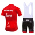 Ensemble cuissard vélo et maillot cyclisme équipe pro Trek 2018 rouge