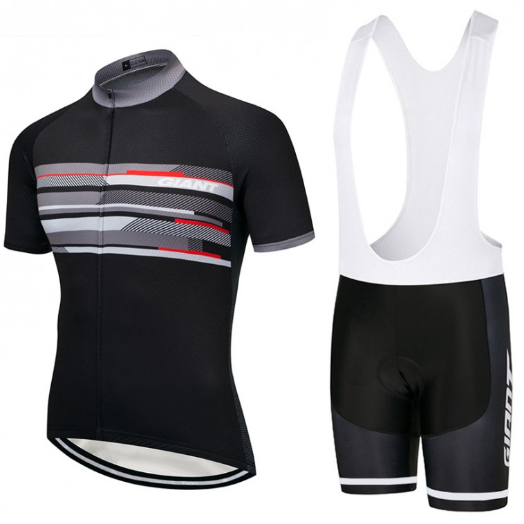 Ensemble cuissard vélo et maillot cyclisme équipe pro Giant 2018 grey edition