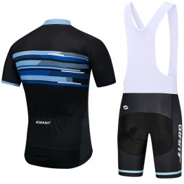 Ensemble cuissard vélo et maillot cyclisme équipe pro Giant 2018 blue edition