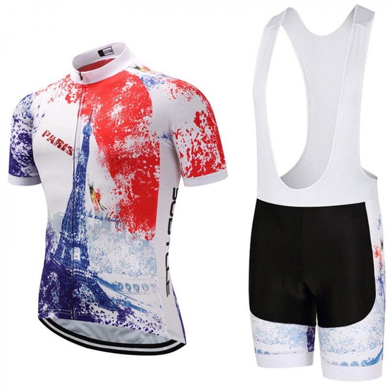 Ensemble cuissard velo et maillot cyclisme Sobycle 2018 Paris Tenuevelo