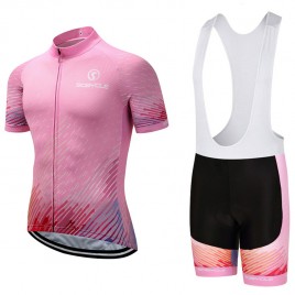 Ensemble cuissard vélo et maillot cyclisme Sobycle Rose 2018